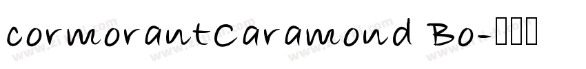 cormorantCaramond Bo字体转换